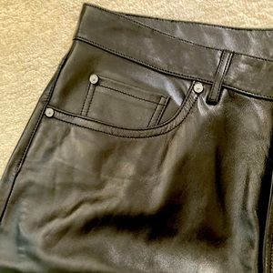 Men’s Calvin Klein men’s faux leather pants